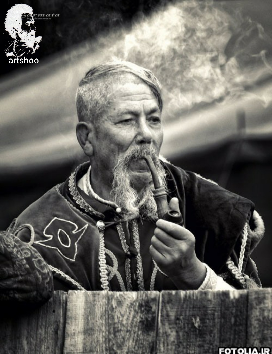 مدل پرتره سیاه قلم